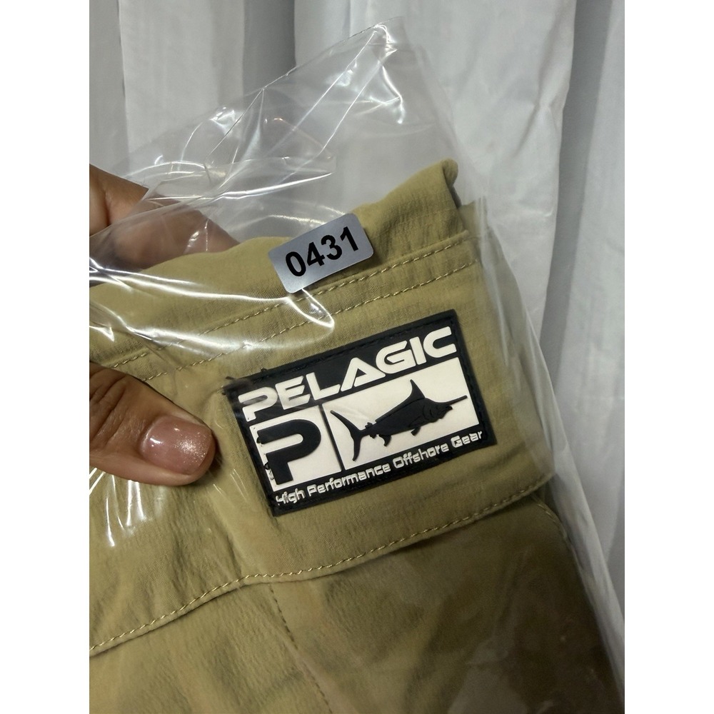 Pelagic Polaris Pants Men's 38 Khaki Performance Fishing‎ Nylon Cargo Outdoor - Picture 10 of 10